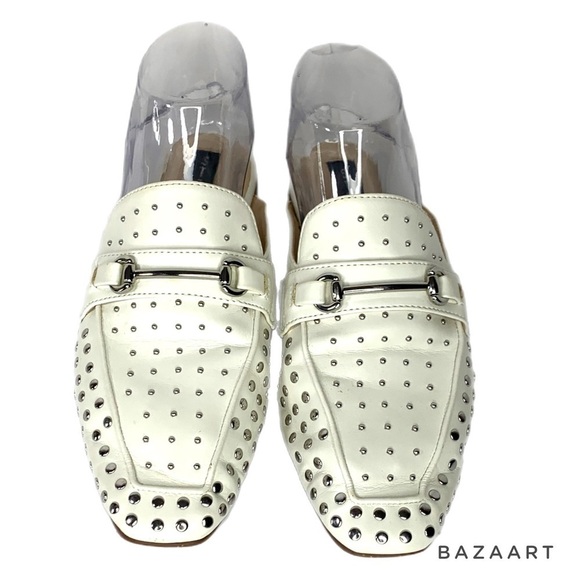 Steve By Steve Madden White Rilee Slip-on Mule Sz 8 - Picture 4 of 7